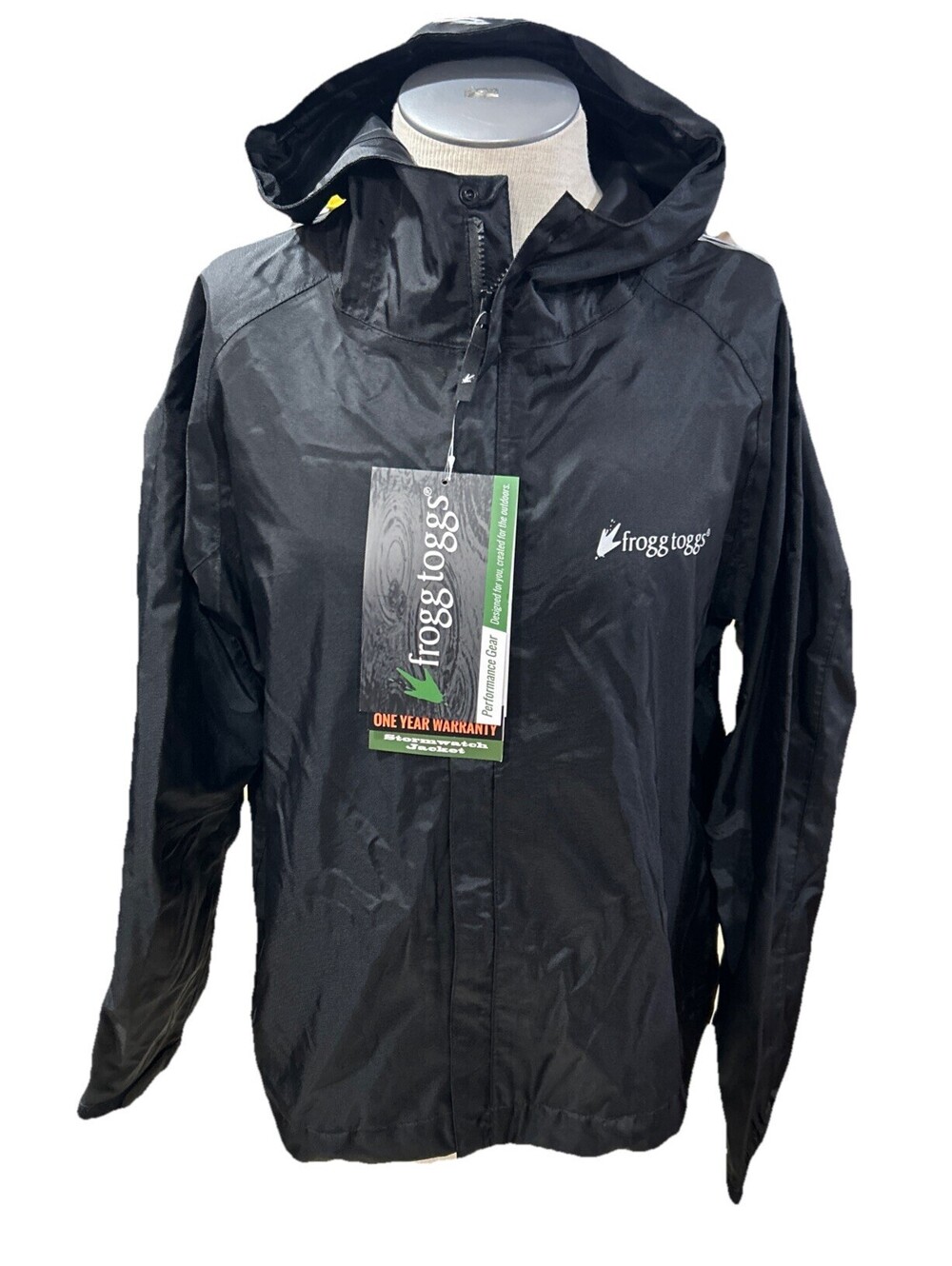 Frogg Toggs Stormwatch Jacket Mens Large Black SW62123-01 Raincoat